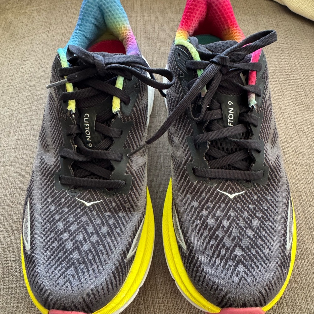 Hoka Clifton 9 All Aboard Women's Multicolor Athletic Shoes